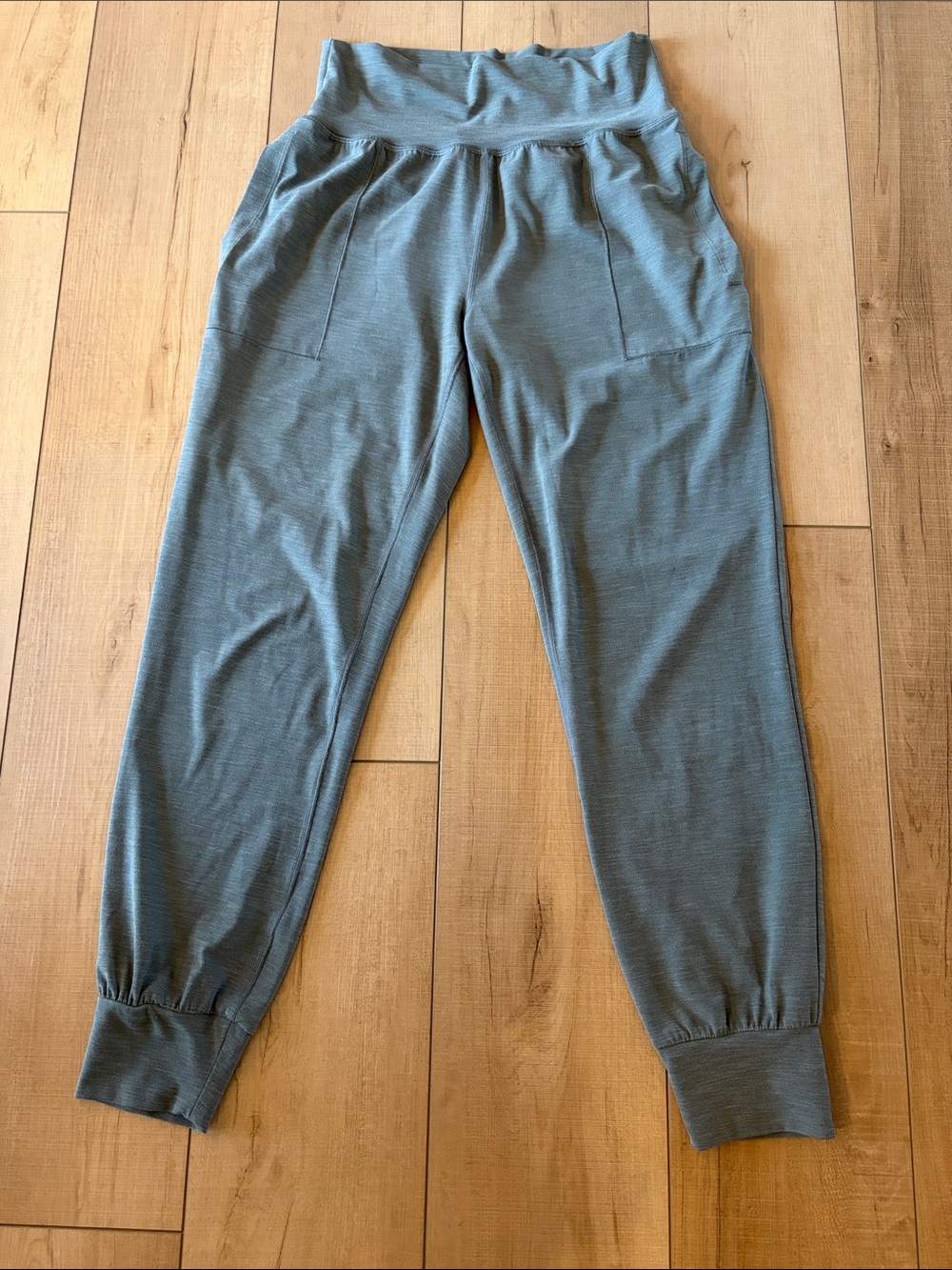 Athleta Women's Green-Gray High-Waist Joggers